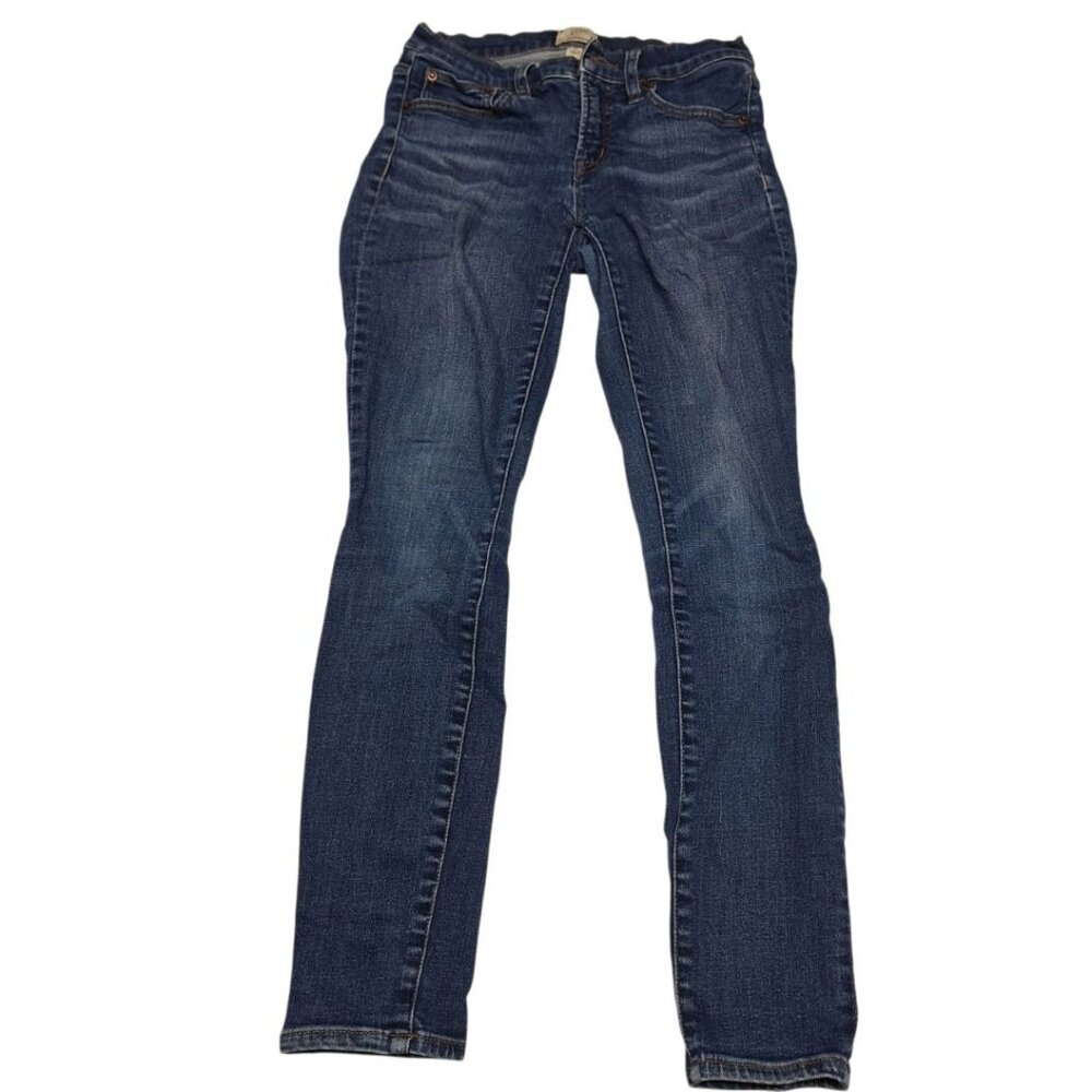 J Crew Toothpick Jeans 8 Inch Denim‎ Blue Pants Skinny Womens Size 26